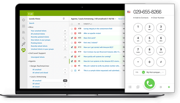 Zendesk Interface Zendesk integration interface